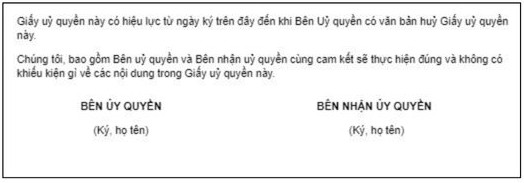 Mẫu giấy uỷ quyền giải quyết công việc cơ quan